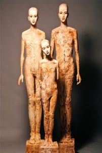 Familie Zirbe mit Bergkreide Erdfarben 170cm